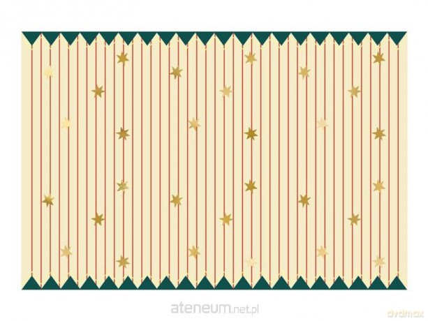 Obrus papierowy Pasy z gwiazdkami 180x120cm