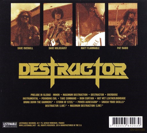 Destructor: Maximum Destruction (digipack) [CD]