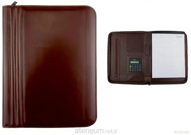 Organizer z kalkulatorem 250x310mm brązowy