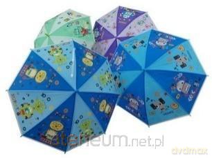 Parasol dziecięcy z gwizdkiem Roboty mix