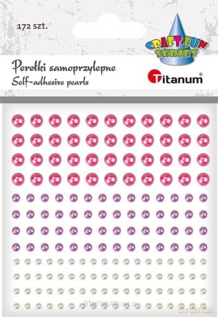 Perełki samoprzylepne okrągłe mix 172szt