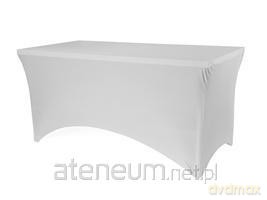 Pokrowiec na stół bankietowy 183x76x74cm biały