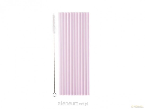 Słomki plastikowe 23cm fioletowe 12szt