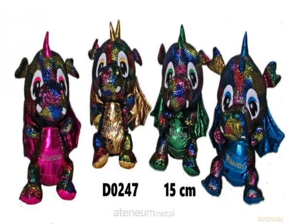 Smok Kraków ciemny błyszczący 15cm MIX