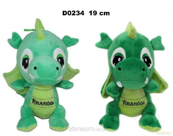 Smok Kraków zielony 19cm MIX