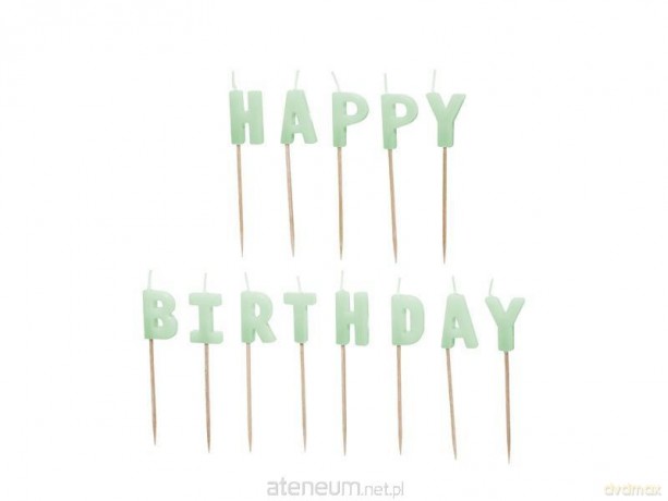 Świeczki Happy Birthday 2,5cm 13szt