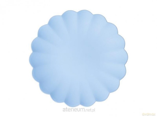 Talerzyki plastikowe błękitne 22 x 22cm 4szt