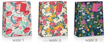 Torba prezentowa Flower 23x18x10cm MIX