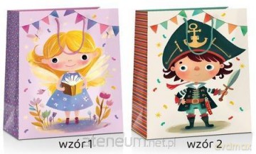 Torba prezentowa Kids 23x18x10cm MIX
