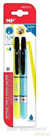 Zakreślacz fluorescencyjny Click 2szt