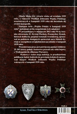 25. Dywizja Piechoty w wojnie 1939 roku. Niepokonana dywizja. 25. Kaliska Dywizja Piechoty w latach 1921-1939 - Dymek Przemysław [KSIĄŻKA]