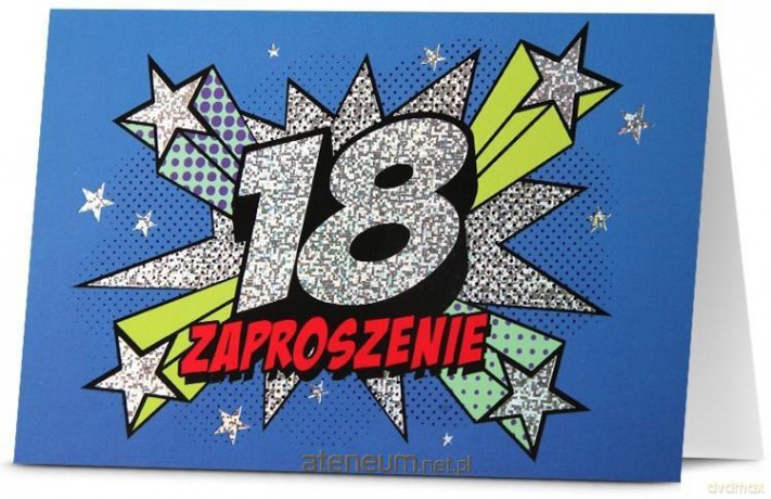 Zaproszenie Urodziny 18 (5szt)