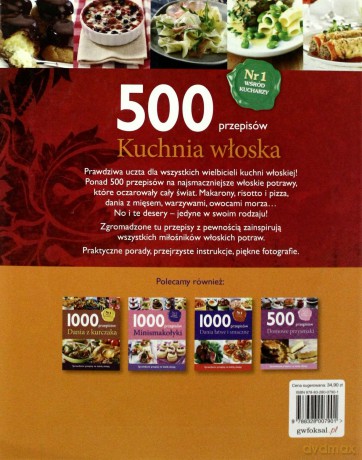 500 przepisów. Kuchnia włoska [KSIĄŻKA]