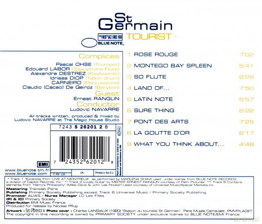 St Germain: Tourist [CD]