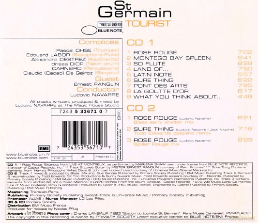 St Germain: Tourist Tour Edition [2CD]