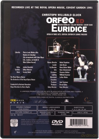 Gluck, G.W. - Orfeo Ed Euridice [DVD]
