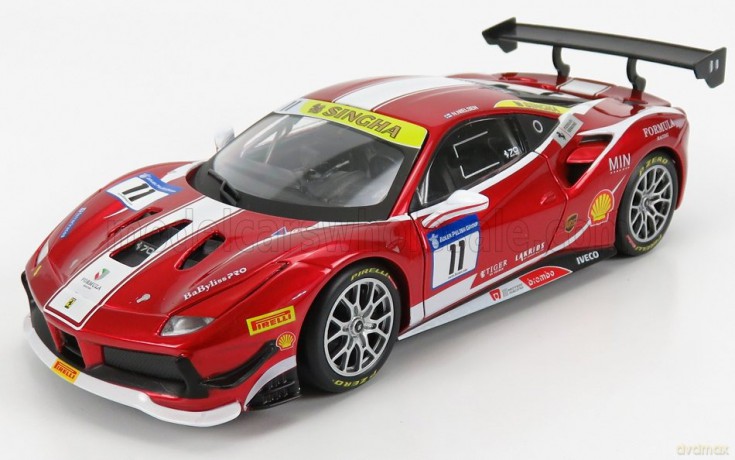 Bburago Ferrari Racing Model Kit - 488 Challenge 1:24