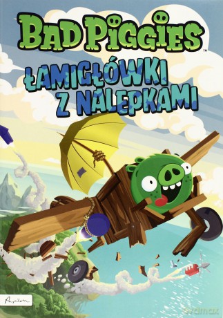 Bad Piggies. Łamigłówki z nalepkami - Noah Gordon [KSIĄŻKA]
