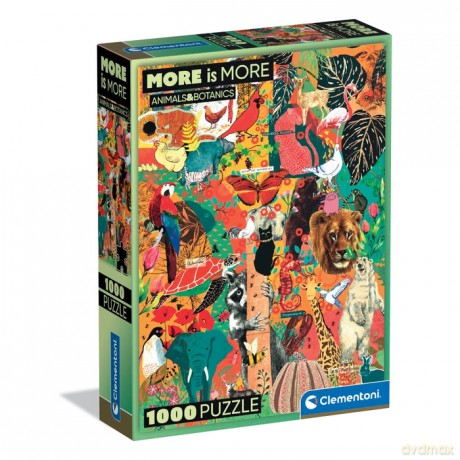CLEMENTONI 1000 el. COMPACT Animals&Botanics [PUZZLE]