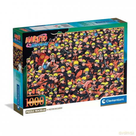 CLEMENTONI 1000 el. COMPACT ANIME IMPOSSIBLE Naruto Shippuden [PUZZLE]
