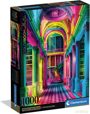 CLEMENTONI 1000 el. COMPACT COLORBOOM Athenaeum [PUZZLE]