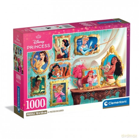 CLEMENTONI 1000 el. COMPACT Disney Princess [PUZZLE]