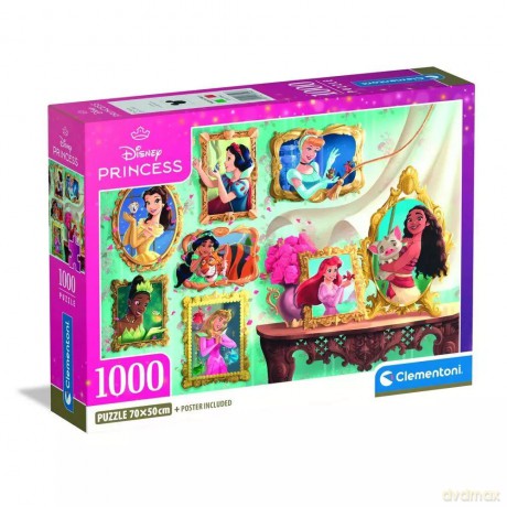 CLEMENTONI 1000 el. COMPACT Disney Princess [PUZZLE]