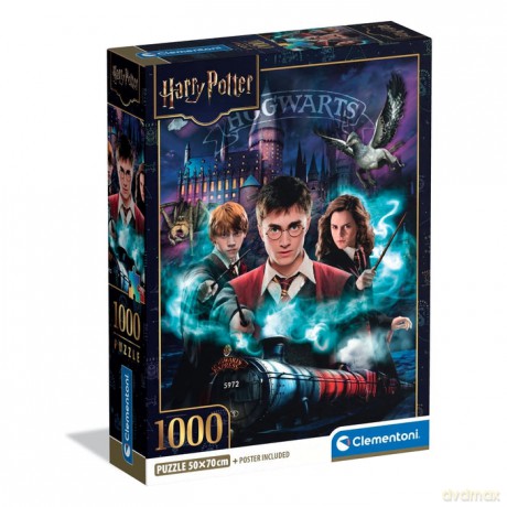 CLEMENTONI 1000 el. COMPACT HARRY POTTER [PUZZLE]