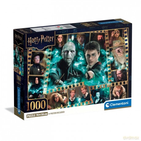 CLEMENTONI 1000 el. COMPACT HARRY POTTER [PUZZLE]