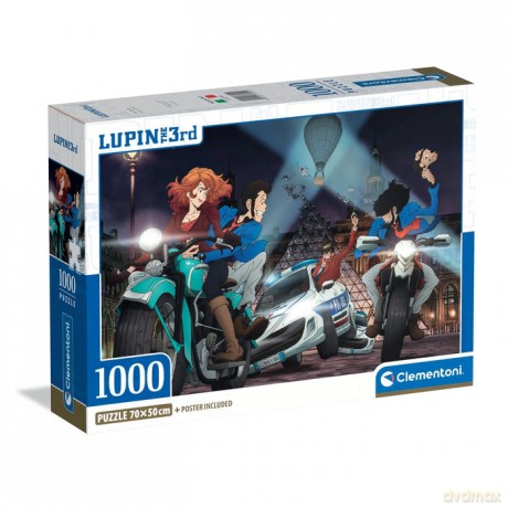 CLEMENTONI 1000 el. COMPACT Lupin III [PUZZLE]