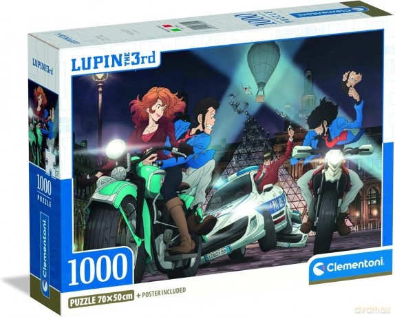 CLEMENTONI 1000 el. COMPACT Lupin III [PUZZLE]