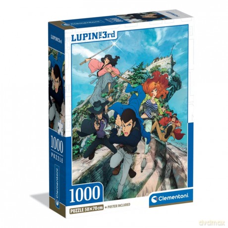 CLEMENTONI 1000 el. COMPACT Lupin III [PUZZLE]