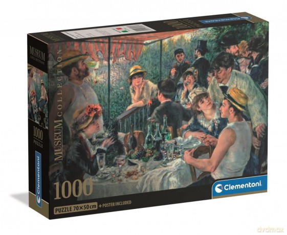 CLEMENTONI 1000 el. COMPACT MUSEUM Renoir, Luncheon of the Boating Party [PUZZLE]