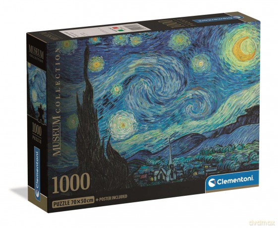 CLEMENTONI 1000 el. COMPACT MUSEUM Van Gogh, The Starry Night [PUZZLE]