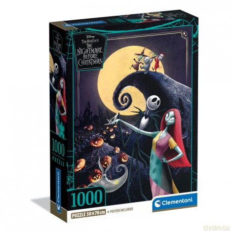 CLEMENTONI 1000 el. COMPACT Nightmare Before Christmas [PUZZLE]
