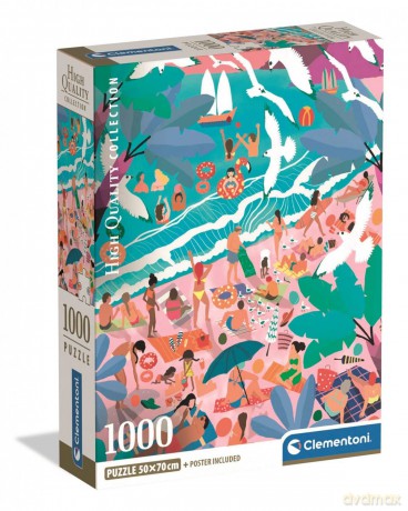 CLEMENTONI 1000 el. COMPACT Sunday at the Beach [PUZZLE]