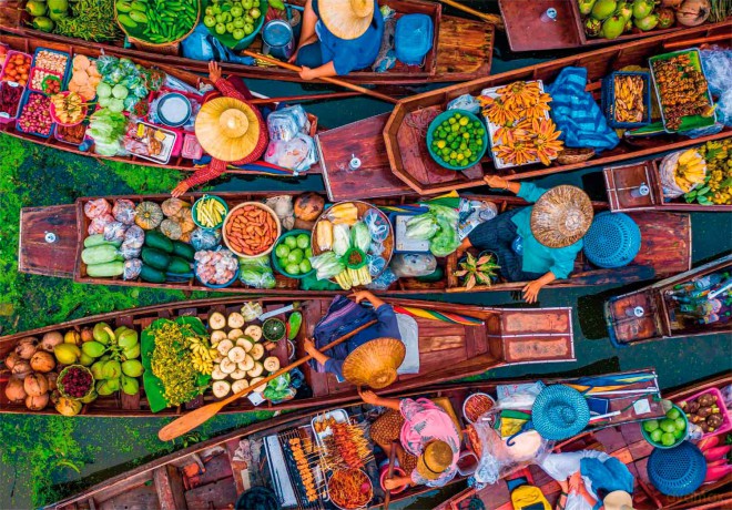 CLEMENTONI 1000 el. COMPACT Thai Floating Market [PUZZLE]