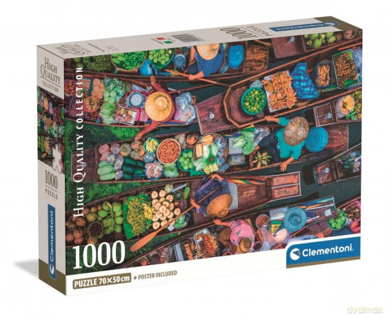 CLEMENTONI 1000 el. COMPACT Thai Floating Market [PUZZLE]