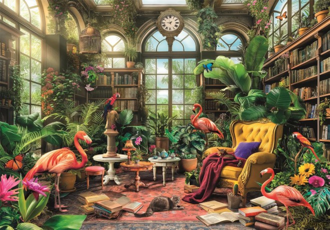 CLEMENTONI 1000 el. COMPACT The Greenhouse Library [PUZZLE]