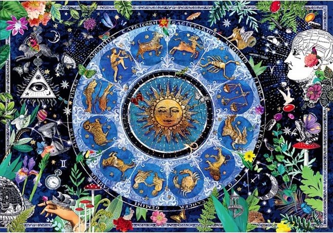 CLEMENTONI 1000 el. HQ Astrological Chart [PUZZLE]