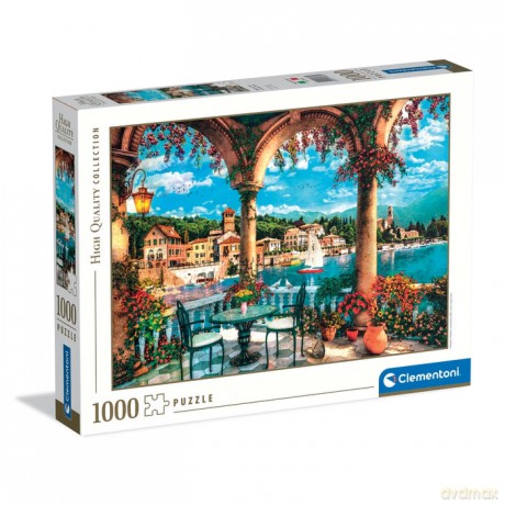 CLEMENTONI 1000 el. HQ Balcony view of Lake Como [PUZZLE]