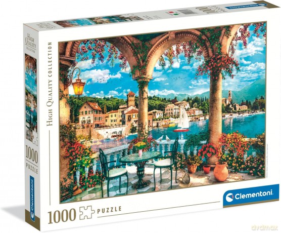 CLEMENTONI 1000 el. HQ Balcony view of Lake Como [PUZZLE]