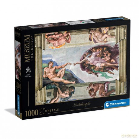 CLEMENTONI 1000 el. MUSEUM Michelangelo, The Creation of Man [PUZZLE]