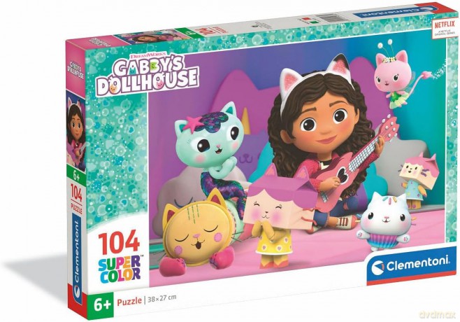 CLEMENTONI 104 el. SUPER KOLOR Gabbys Dollhouse [PUZZLE]
