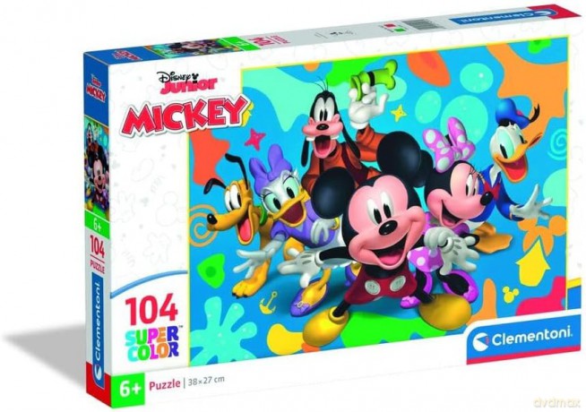 CLEMENTONI 104 el. SUPER KOLOR Mickey and Friends [PUZZLE]