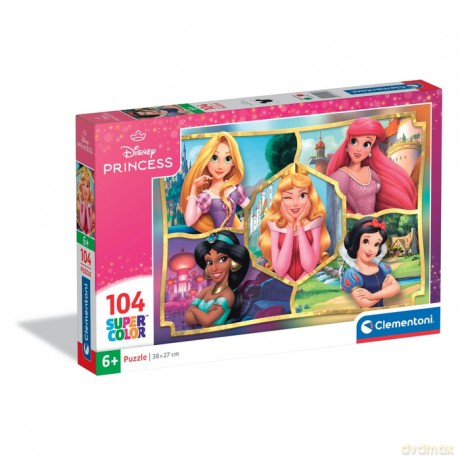CLEMENTONI 104 el. SUPER KOLOR Princess [PUZZLE]