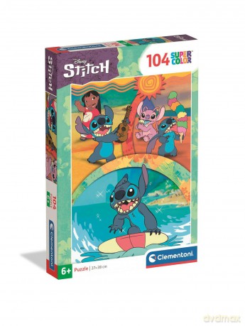 CLEMENTONI 104 el. SUPER KOLOR Stitch [PUZZLE]