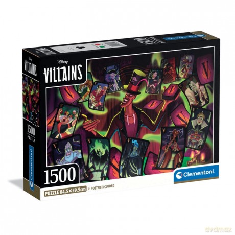 CLEMENTONI 1500 el. COMPACT Disney Vilains [PUZZLE]