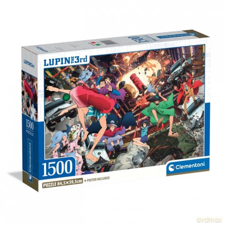 CLEMENTONI 1500 el. COMPACT Lupin III [PUZZLE]
