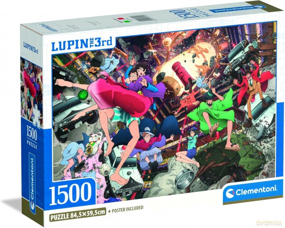 CLEMENTONI 1500 el. COMPACT Lupin III [PUZZLE]